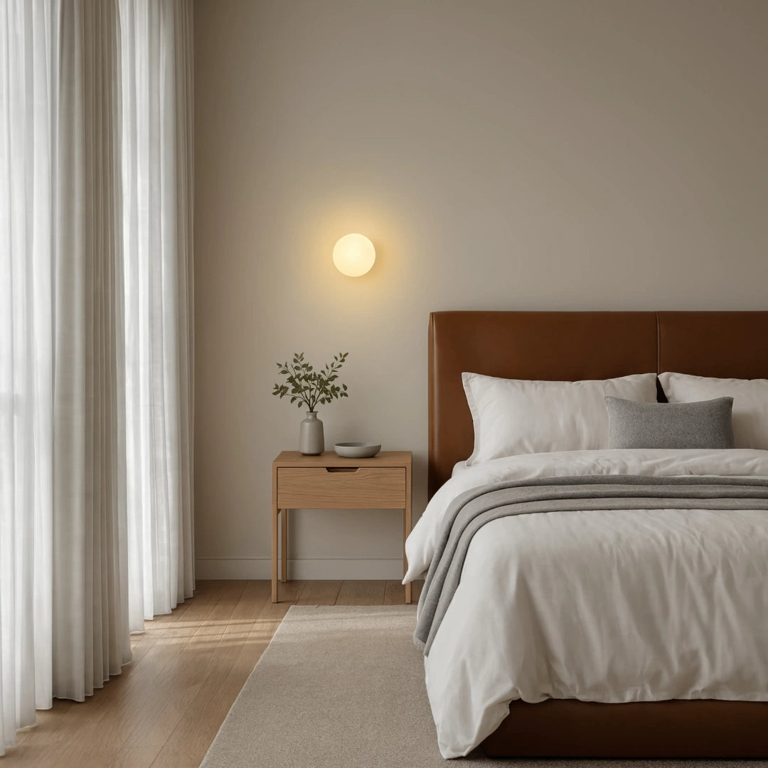Klare Minimalist Frosted Glass Wall Sconce