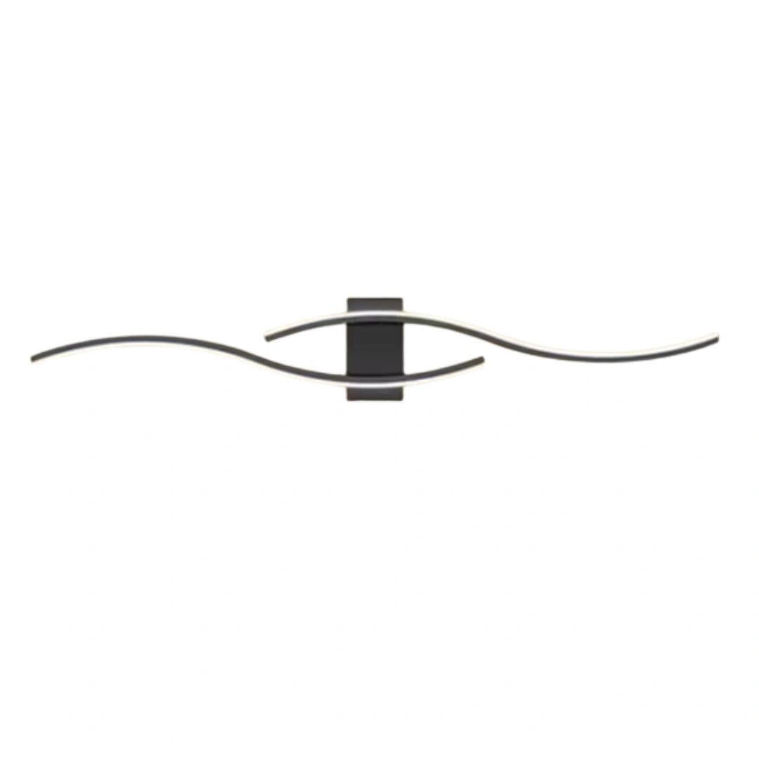 Aura Modern Wave Iron Wall Light